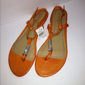 Rouge Orange Sandals Size 10